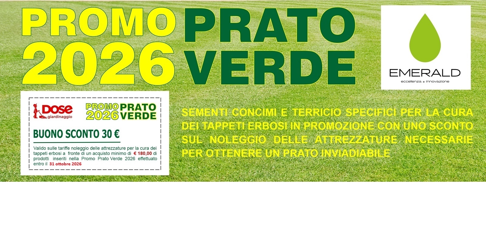 PROMO PRATO VERDE AUTUNNO 2026